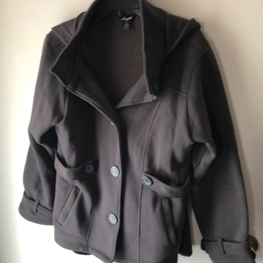 Jacket pea coat style Size 10/12 M grey